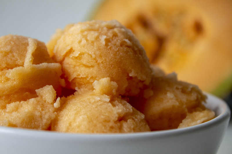 Leckeres Sorbet aus frischen Früchten Sorbet aus frischen Früchten