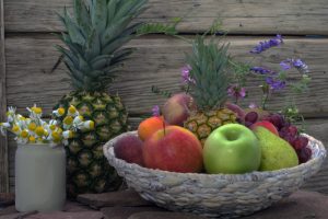 Obstschale mit verschiedenem Obst